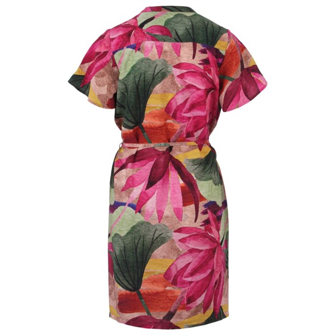 Enjoy Jurk KM bloemenprint Multicolor